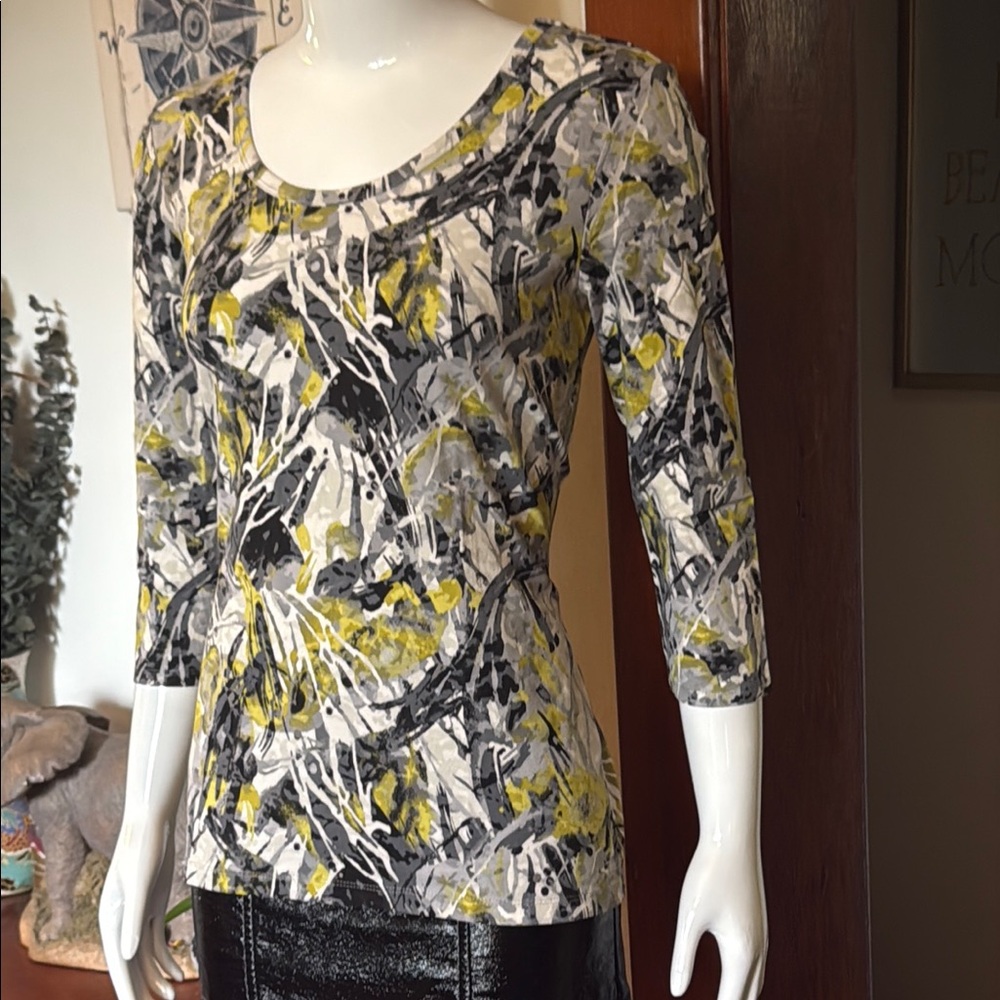 NWT Style&Co size small Abstract Print Women's Top